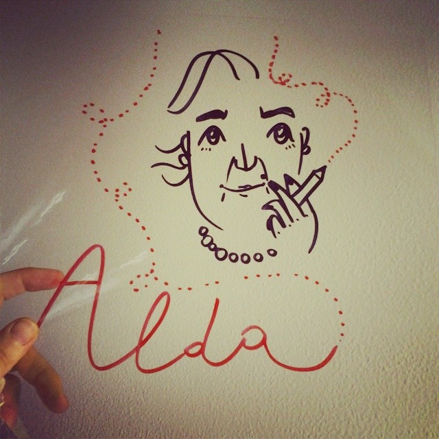 Live Painting per “Una seconda volta”