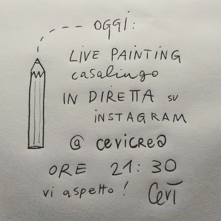 Live Painting casalingo #Restiamoacasa