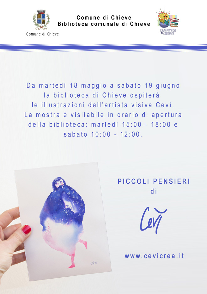 Piccoli Pensieri in mostra a Chieve