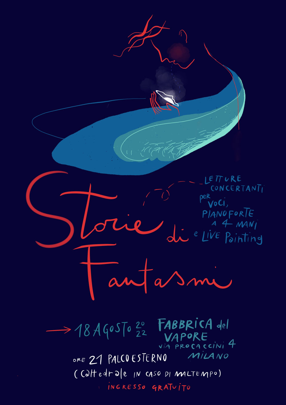 Live painting digitale per “Storie di Fantasmi” @ Fabbrica del Vapore _ Milano